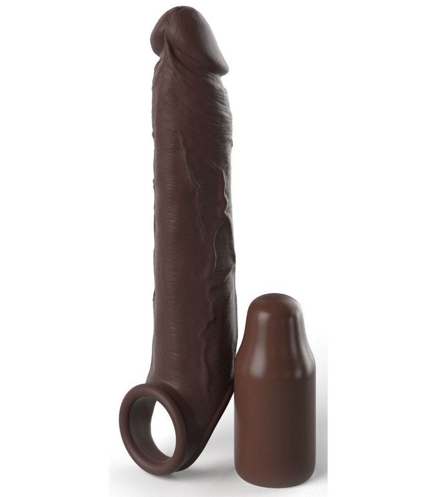 Penishülle „3“ Silicone X-tension with Strap“ mit Hodenring