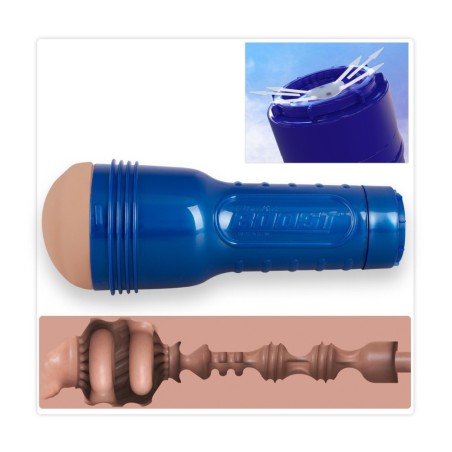 Masturbator „Boost“ mit zupackenden Turbo Tech Ringen