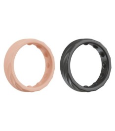 2-teiliges Set „4in1 Cock Rings“ mit Silikonringen für Eichel