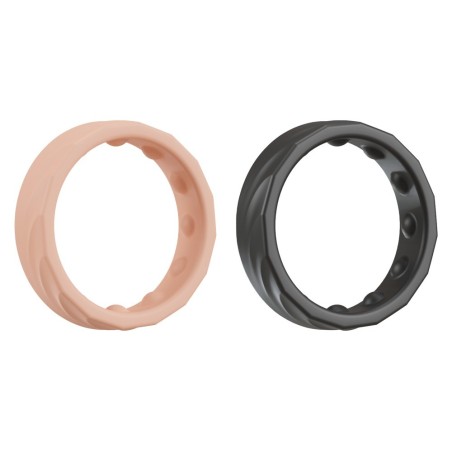 2-teiliges Set „4in1 Cock Rings“ mit Silikonringen für Eichel
