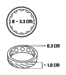 2-teiliges Set „4in1 Cock Rings“ mit Silikonringen für Eichel, Penis,
