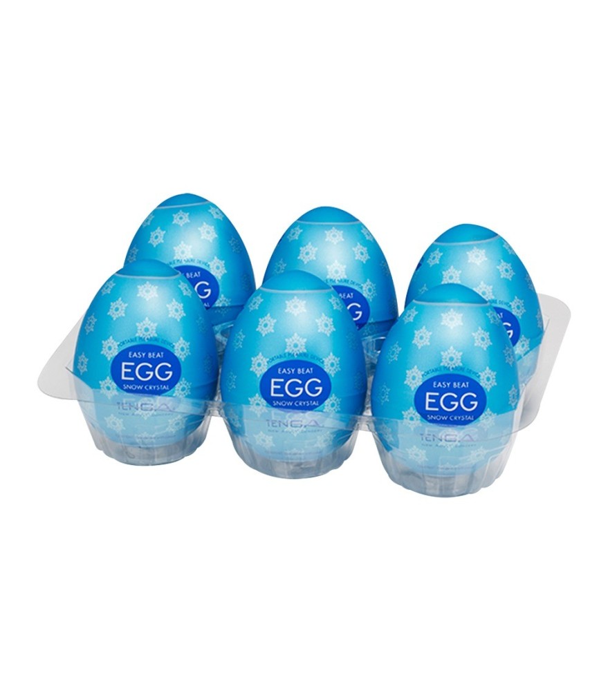 Masturbator „Egg Snow Crystal“ mit intensiver Kristall-Stimulationsstruktur