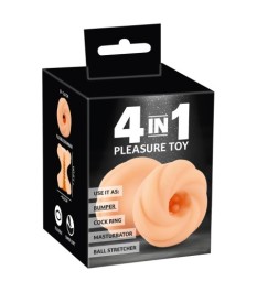 Penis-/Hodensleeve „4in1 Pleasure Toy“, super flexibel