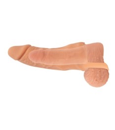 Penissleeve „2in1 Extension + Masturbator“ mit Hodenring