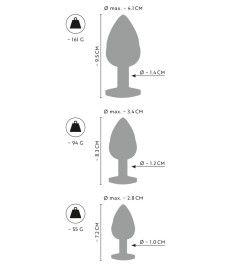 Analplug-Set 3-teilig