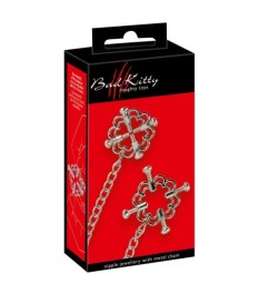 Nippelklemmen mit Kette, aus Edelstahl