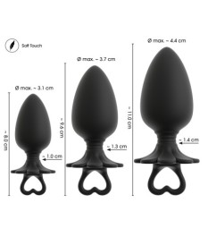 3-teiliges Analplug-Set