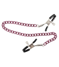 Nippelklammern mit Justierschrauben und Verbindungskette