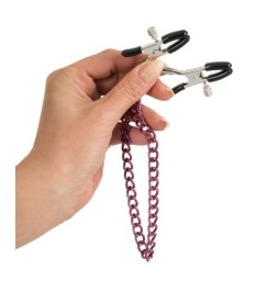 Nippelklammern mit Justierschrauben und Verbindungskette