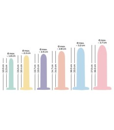6-teiliges Dildo-Set „Six in a Row“, versch. Größen & Gewichte
