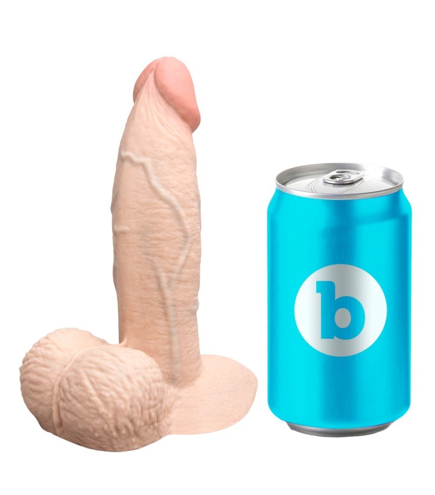 Naturdildo „slipskin girthy“ mit Saugfuß