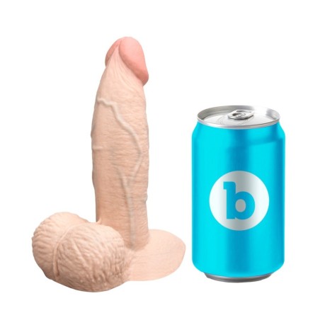 Naturdildo „slipskin girthy“ mit Saugfuß