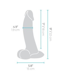 Naturdildo „slipskin curvy“ mit Saugfuß