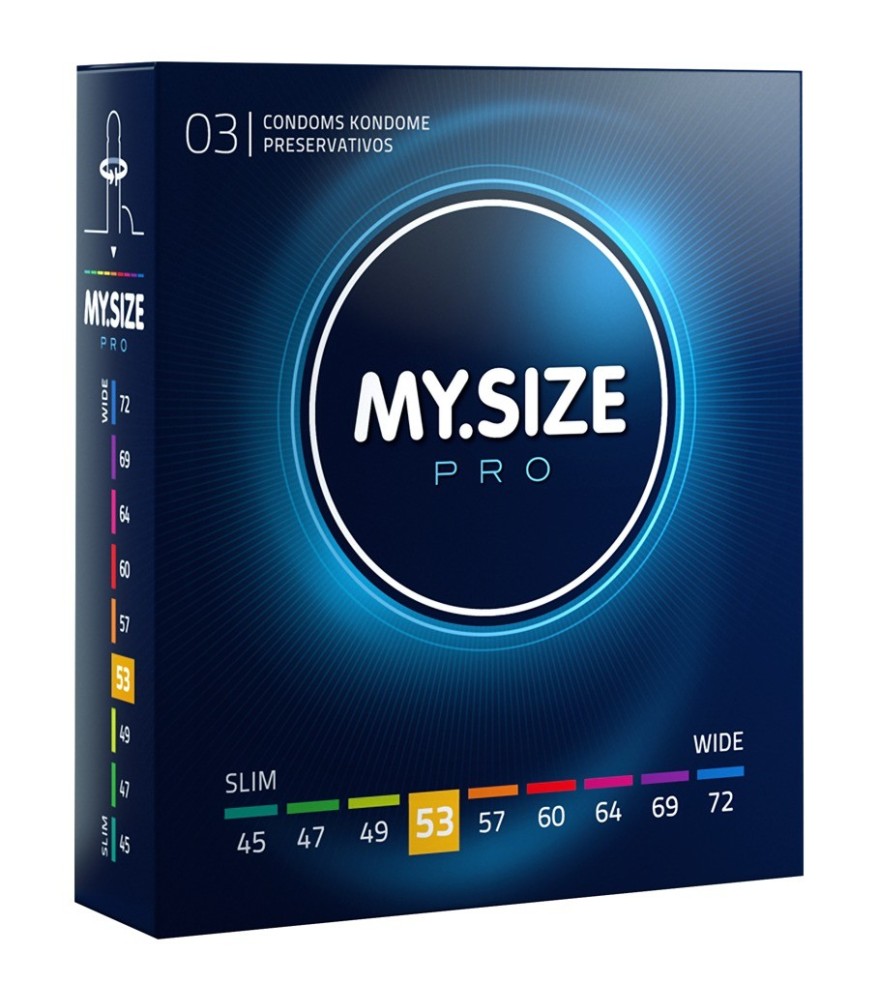 Kondome „MY.SIZE pro 53 mm“ allergenarm