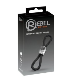 Penisschlaufe „Heavy Rope“ auch um die Hoden tragbar