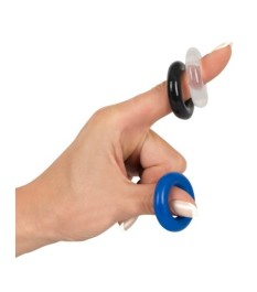 3-teiliges Penisring-Set, in Kombination tragbar