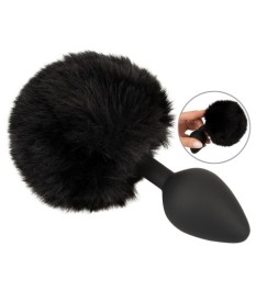 Analplug „fluffy tail size M“ mit Kunstfell-Puschel