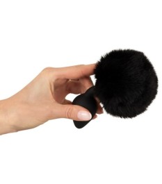Analplug „fluffy tail size M“ mit Kunstfell-Puschel