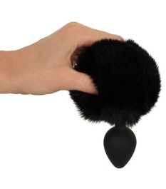 Analplug „fluffy tail size M“ mit Kunstfell-Puschel