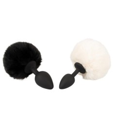 Analplug „fluffy tail size M“ mit Kunstfell-Puschel