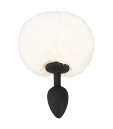 Analplug „fluffy tail size S“ mit Kunstfell-Puschel