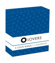 3-teiliges Penisring-Set, in Kombination tragbar