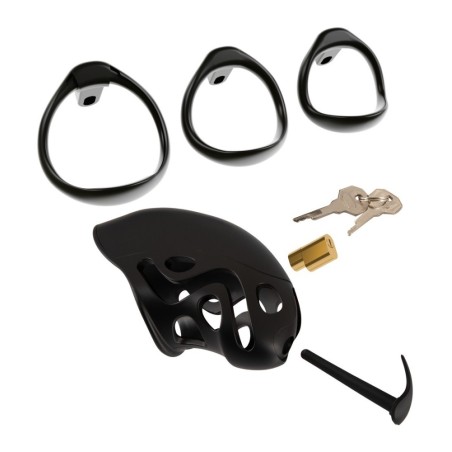 Peniskäfig mit herausnehmbarem Silikon-Dilator