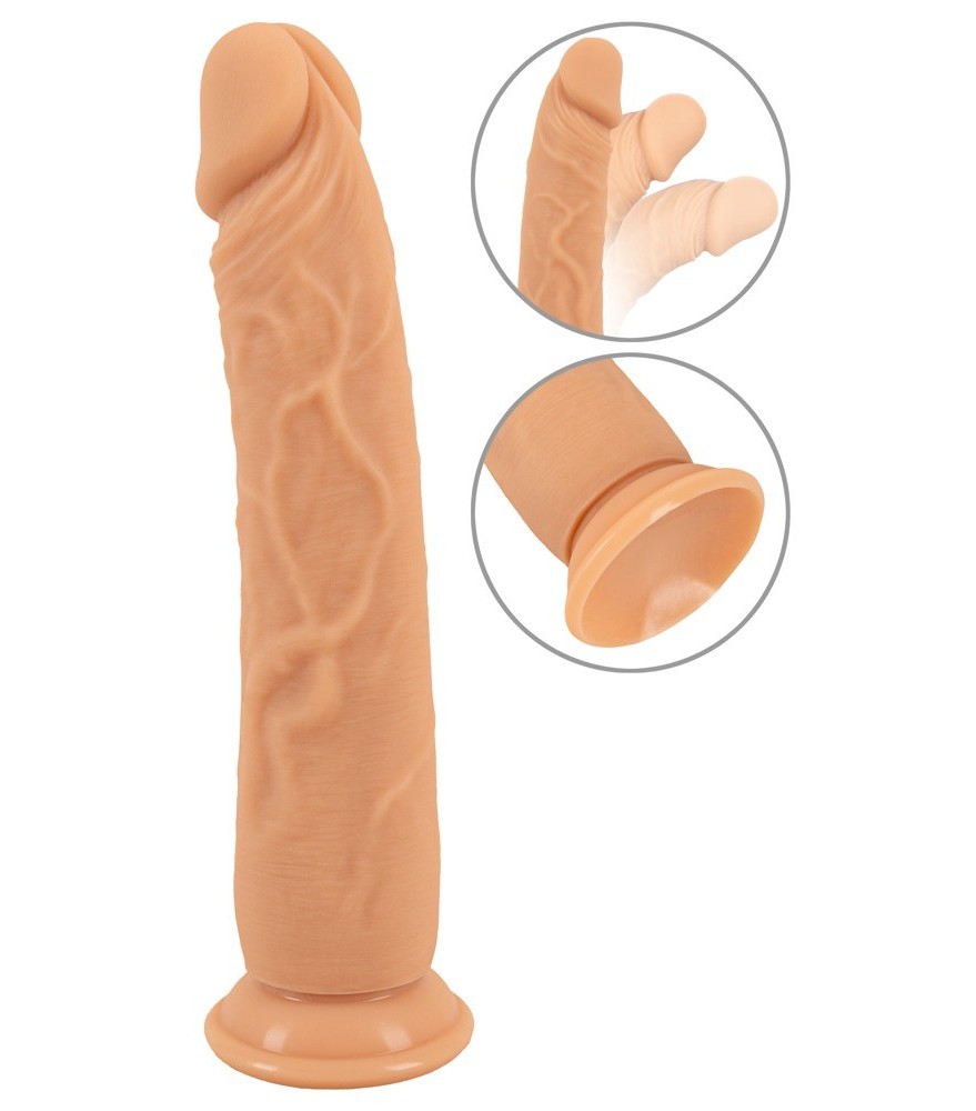 Naturdildo „European Lover Silicone!“ mit Saugfuß