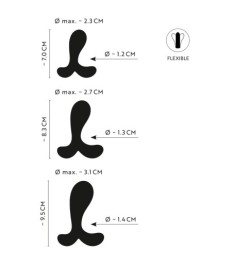 3-teiliges Analplug-Set