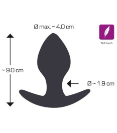 Analplug „Metallic“ aus Silikon