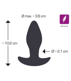 Analplug „Metallic“ aus Silikon