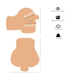 Torso-Masturbator „Deluxe Double“ mit Vagina- und Anusöffnung