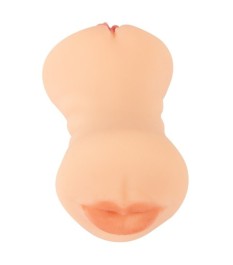 Masturbator „Mouth, Vagina & Ass“ mit 3 Lustöffnungen