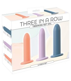 3-teiliges Dildo-Set „Three in a Row“, versch. Größen & Gewichte