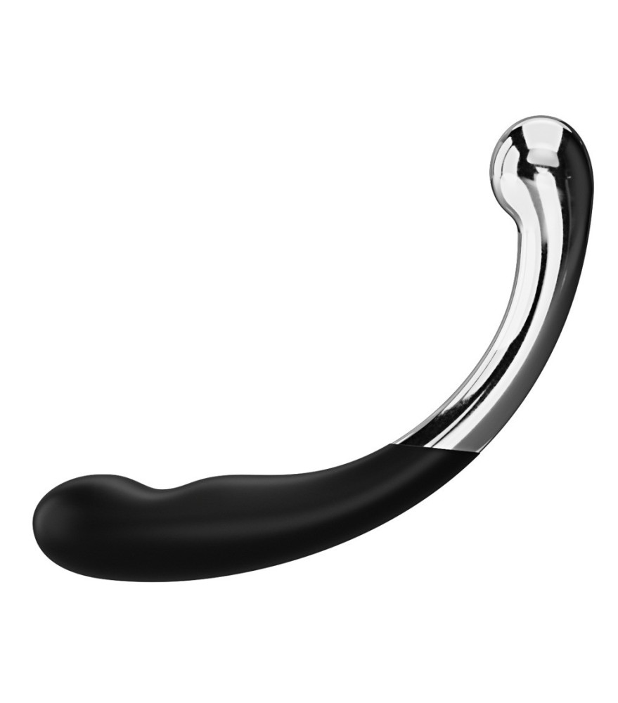 Doppeldildo „Sweet Pressure“ aus Silikon und Metall