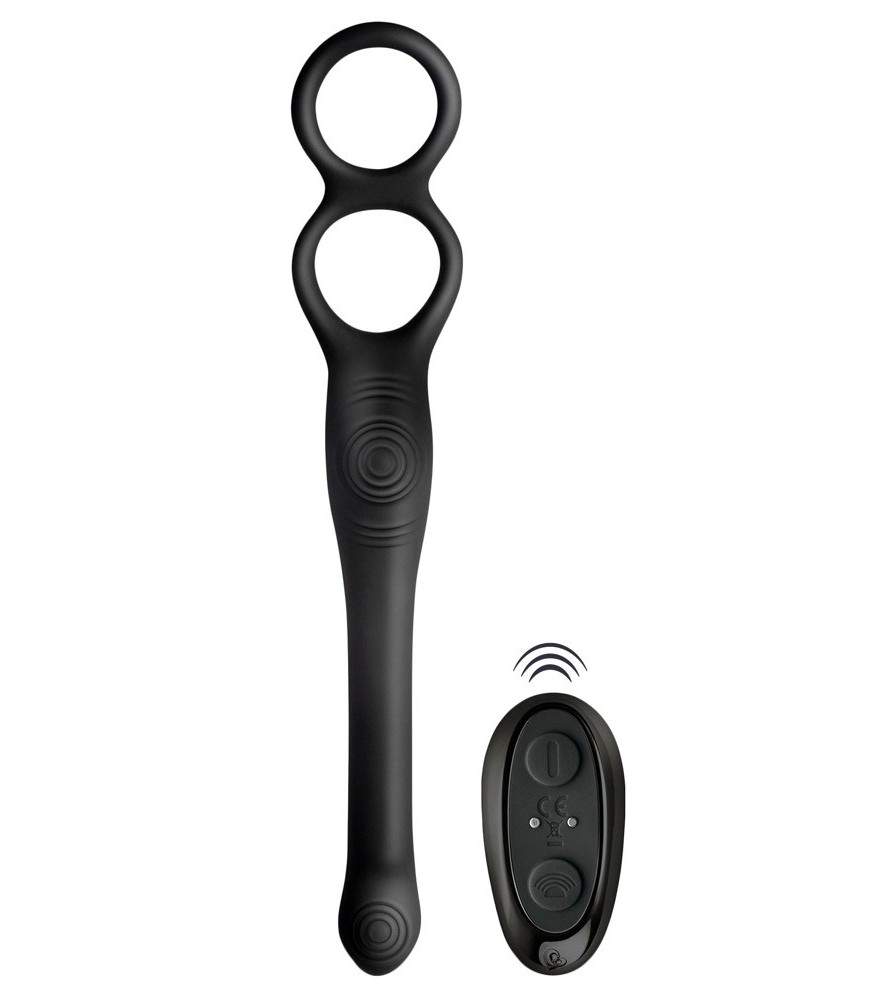 Analvibrator „The Vibe“ mit Penis- und Hodenring