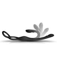 Analvibrator „The Vibe“ mit Penis- und Hodenring, multi-flexibel