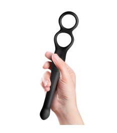 Analvibrator „The Vibe“ mit Penis- und Hodenring, multi-flexibel