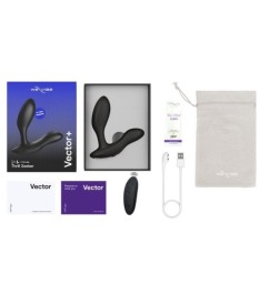 Vibro-Analplug „Vector+“ mit Fernbedienung, kompatibel mit We-Vibe App