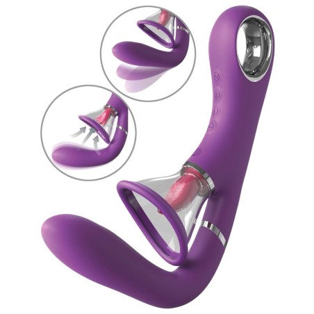 Vibrator „Her Ultimate Pleasure Pro“ mit 2 Klitoris-Saugschalen