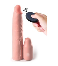 Vibro-Penishülle „3“ Vibrating Mega X-tension with Remote“ mit Fernbedienung