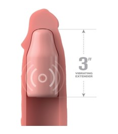 Vibro-Penishülle „3“ Vibrating Mega X-tension with Remote“ mit Fernbedienung