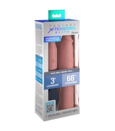 Vibro-Penishülle „3“ Vibrating Mega X-tension with Remote“ mit Fernbed