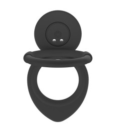 Analvibrator „RC double fucker“ mit Penis- und Hodenring