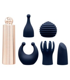 Analvibrator „RC double fucker“ mit Penis- und Hodenring