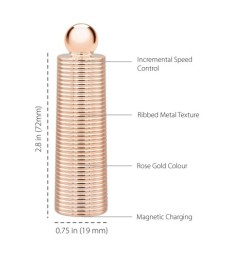 Vibrator „Desires“ mit 5 Silikon-Aufsätzen