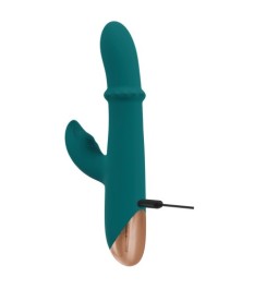 Rabbitvibrator mit Massagering & Klopf-Funktion