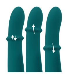 Rabbitvibrator mit Massagering & Klopf-Funktion
