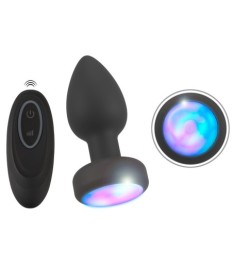 Analvibrator „RC Flashing Butt Plug“ mit flackerndem LED-Licht