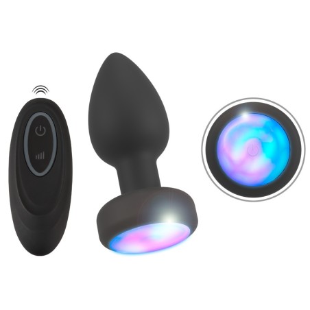 Analvibrator „RC Flashing Butt Plug“ mit flackerndem LED-Licht